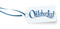 hangtag with text Willkommen zum Oktoberfest 2019 Royalty Free Stock Photo