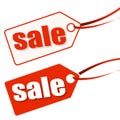hangtag white-red SALE