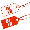 hangtag white-red SALE