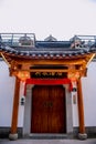 Hangzhou, China - August1, 2017: Street for tourists, traditional street food and soÃÂ³veniers, old historical architexture and