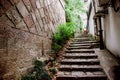 Hangzhou, China - August1, 2017: Street for tourists, traditional street food and soÃÂ³veniers, old historical architexture and