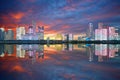 Hangzhou skyline, Zhejiang, China Royalty Free Stock Photo