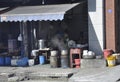 Hangzhou, 4th may: Traditional Food Market in a slum area from Hangzhou