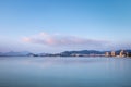 Hangzhou thousand island lake at dusk Royalty Free Stock Photo