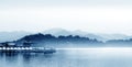 Hangzhou west lake in China Royalty Free Stock Photo