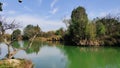 Hangzhou Xixi National Wetland Park clear Water and Blue Sky