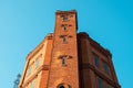 Hankou Water Tower, a century old cultural relic of Wuhan, was once the fire center of Wuhan Royalty Free Stock Photo