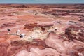 Panorama of the Mars Desert Research Station in Utah.