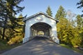 Hannah Covered Bridge Oregon Royalty Free Stock Photo