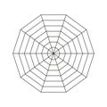 Decagonal graph infographic. Radar or spider diagram template. Flat blank radar chart. Diagram for statistic and analytic. Royalty Free Stock Photo