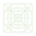 Guide, sizing for application brand logo design. App icon size template. Blank, grid for web or mobile system app. Green. Royalty Free Stock Photo