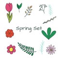 Hanndrawn spring clipart