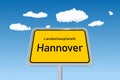 Hannover city sign in Germany