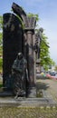 Hannover, Germany - April 17, 2024: Monument to the Gottingen Seven, a group of seven professors which protested in 1837