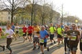 Runners on the track of Hannover Marathon