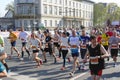 Runners on the track of Hannover Marathon