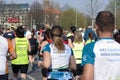 Runners on the track of Hannover Marathon