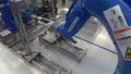 Yaskawa moto mini robot arm on Messe fair in Hannover, Germany