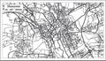 Hannover Germany City Map in Retro Style. Outline Map.