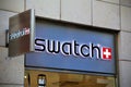 Hannover/Germany - 11/13/2017 - An Image of a swatch Logo - swatch shop