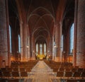 Nave, Main Aisle and Altar at Market Church Marktkirche Interior - Hanover, Lower Saxony, Germany