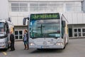 Bus of SAP Worldtour program at CeBIT trade show