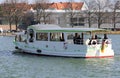 People enjoying Boat ride at Maschsee Lake in Hannover, Germany