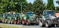 Farmers` tractors to demonstrate against the directive on agriculture in the European Union