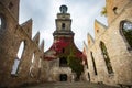 Hannover, Germany - October 14, 2022. The ruins of the Aegidienkirche church in Hannover, destroyed during the bombing raid of Royalty Free Stock Photo