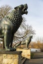 Loewenbastion at Lake Maschsee in Hannover