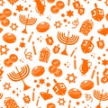 Hannukah pattern Royalty Free Stock Photo