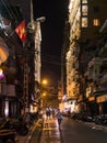 Hanoi street at night