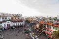 Hanoi Traffic at an Intersection Royalty Free Stock Photo