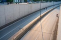 Hanoi traffic with vehicles running on Dai Co Viet crossing underpass tunnel exit Royalty Free Stock Photo