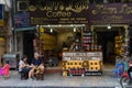 Hanoi, Vietnam - Apr 5, 2015: Various brand name coffee for sale in Hang Buom street, Hoan Kiem district. Vietnam is the world`s