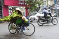 Street Vendor in Hanoi Old Quarter Royalty Free Stock Photo