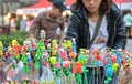 Hanoi, Vietnam - Feb 19, 2107 : Vietnamese traditional toys cal