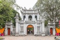 Hanoi, Vietnam- January 26 2016: The Temple of Literature in Han