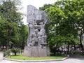 Monument in Van Xuan Garden in Hanoi