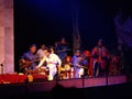 Musicians performing live traditional Vietnamese music at Thang Long Water Puppet Theater show in Hanoi, Vietnam Royalty Free Stock Photo