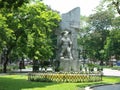 Stone monument in Van Xuan Garden in Hanoi