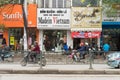 Hanoi, Vietnam - Mar 15, 2015: Exterior view of small fashion shop on Chua Boc street. There are a lot of designer clothes, imita