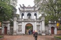 Hanoi, Vietnam Mar 12:: Van Mieu or Temple of Literature is Coll Royalty Free Stock Photo