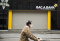 A Vietnamese local bank office closes on weekend