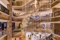 HANOI, VIETNAM - MARCH 08, 2017. The interior of a luxury shopping mall Trang Tien Plaza