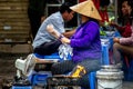 Street food seller Hanoi Royalty Free Stock Photo