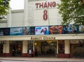 Hanoi, Vietnam - Nov 16, 2014: August Cinema, the very old movie theater, located on Hang Bai street, 5 min away from Turtle Lake,