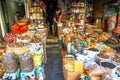 Local vendors selling food at Old Quarter morning market in Hanoi Royalty Free Stock Photo