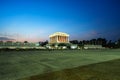 Hanoi, Vietnam - Sep 26, 2016: Ho Chi Minh mausoleum at Ba Dinh square, Hanoi city at sunset