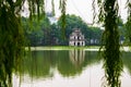 Hanoi, Vietnam. Turtle Tower at Hoan Kiem Lake Royalty Free Stock Photo